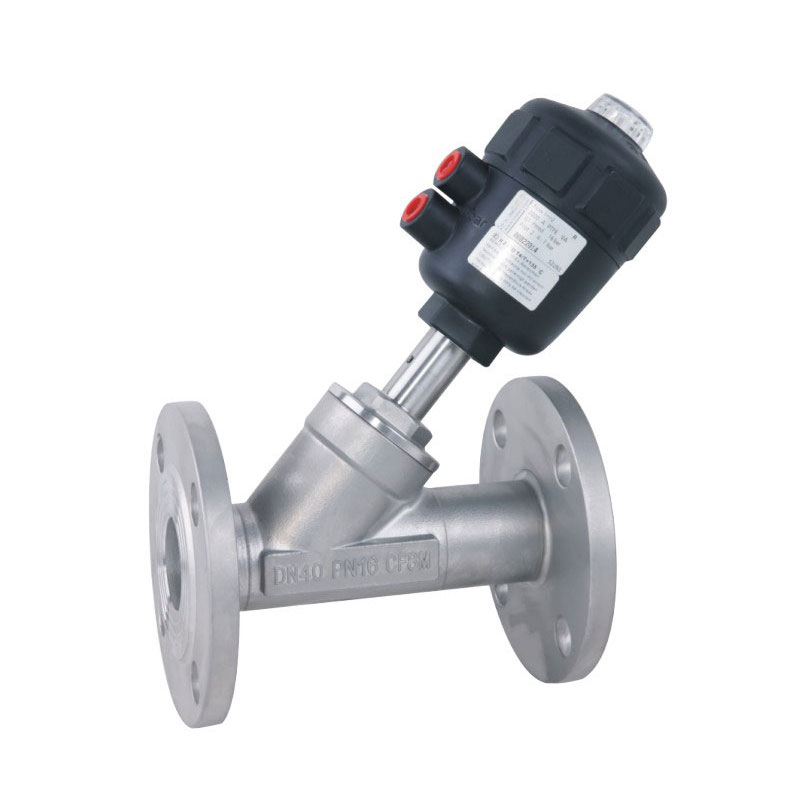 F5 Series Flanged Connection Pneumatic Angle Seat