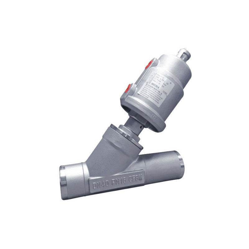 H5 Series Welded Connection Pneumatic Angle Valve (Stainless Steel Actuator)