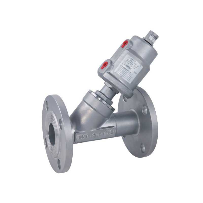 F5 Series Flanged Connection Pneumatic Angle Seat (Stainless Steel Actuator)
