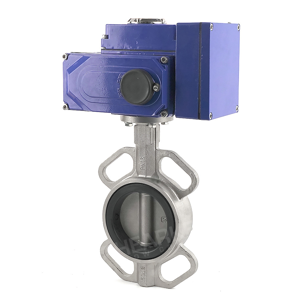 Motorized Wafer Butterfly Valve With Electric Actuator