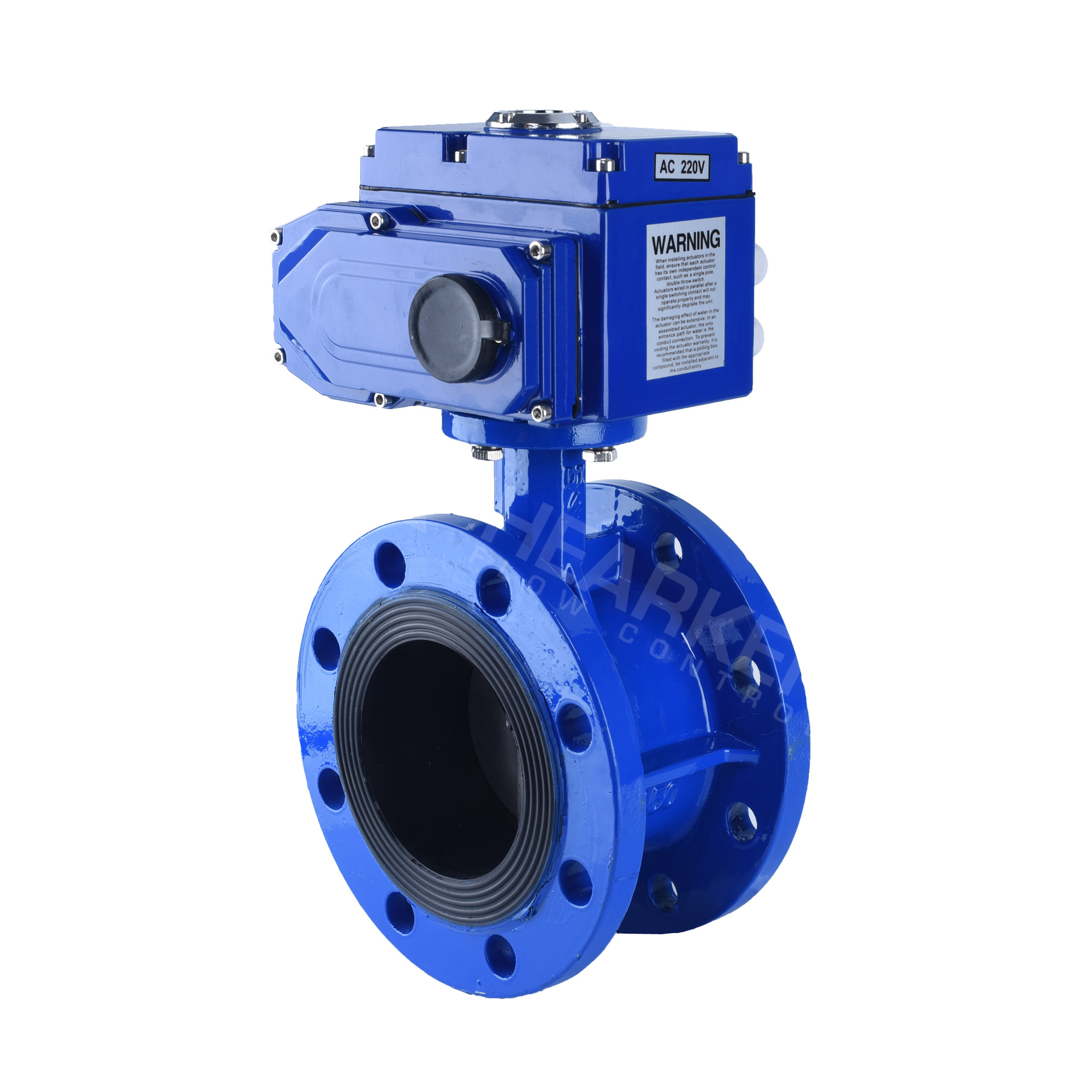 Electrically Actuated Flanged Butterfly Valve