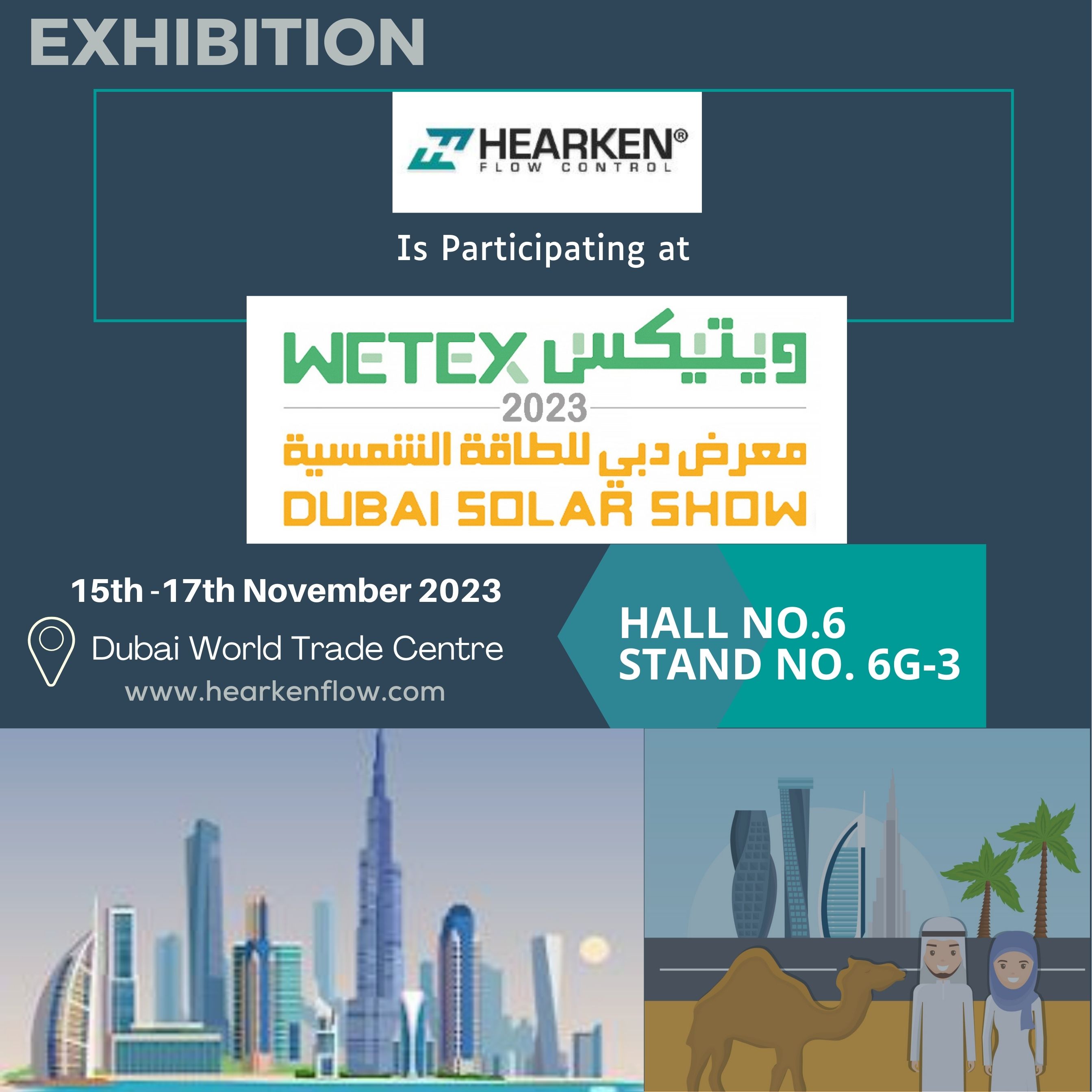 Participate in WETEX in Dubai 15th ~17th November 2023.