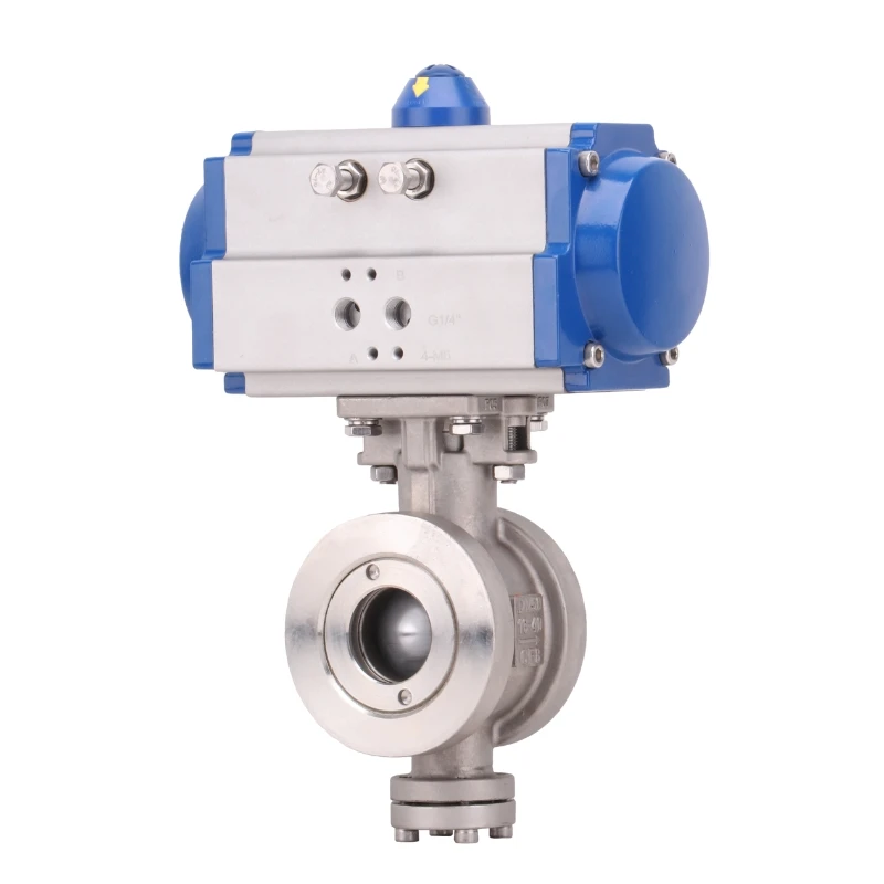 V Type Pneumatic Actuated Ball Valve