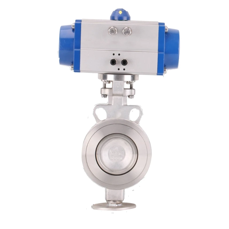 High Flow Pneumatic Hard Seated Butterfly Valve