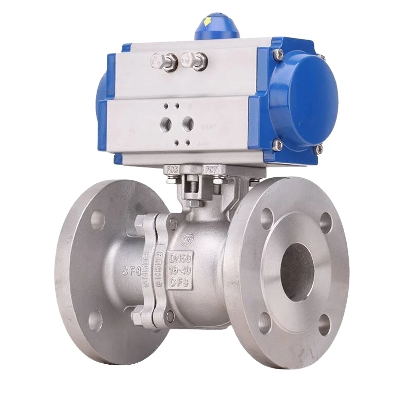 Pneumatic Actuated Flanged Ball Valve