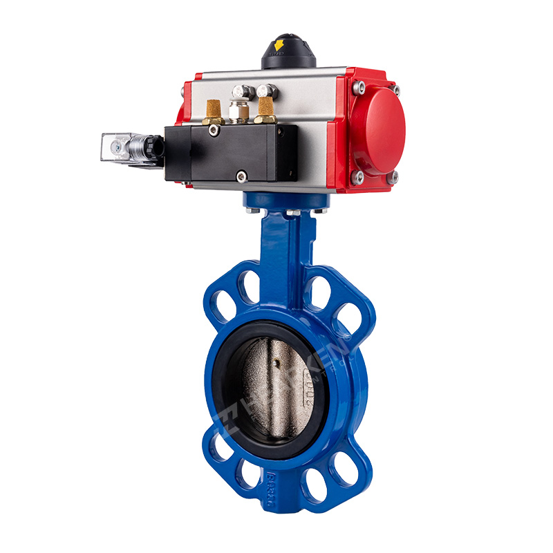 Ductile Iron Pneumatic Wafer Butterfly Valve