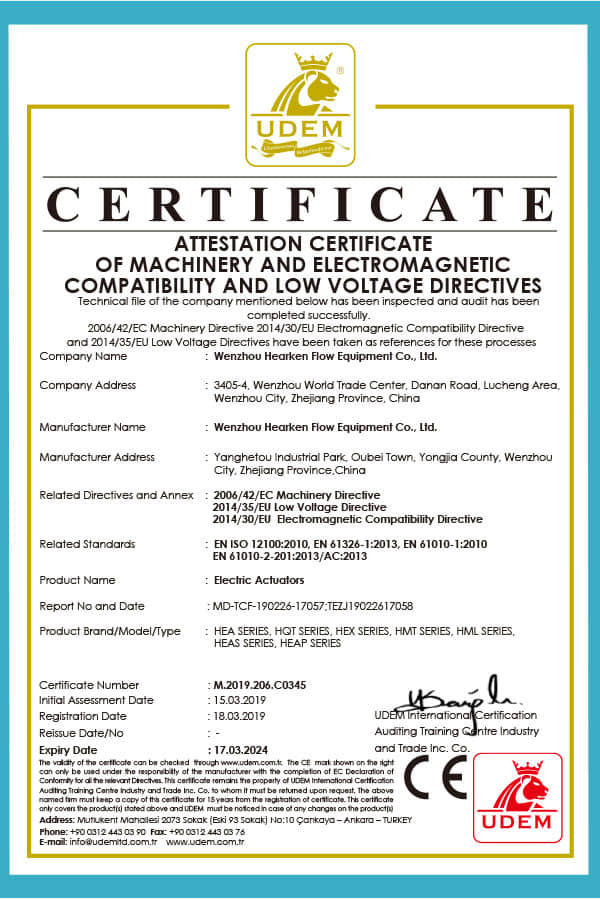 CE Electric Actuators